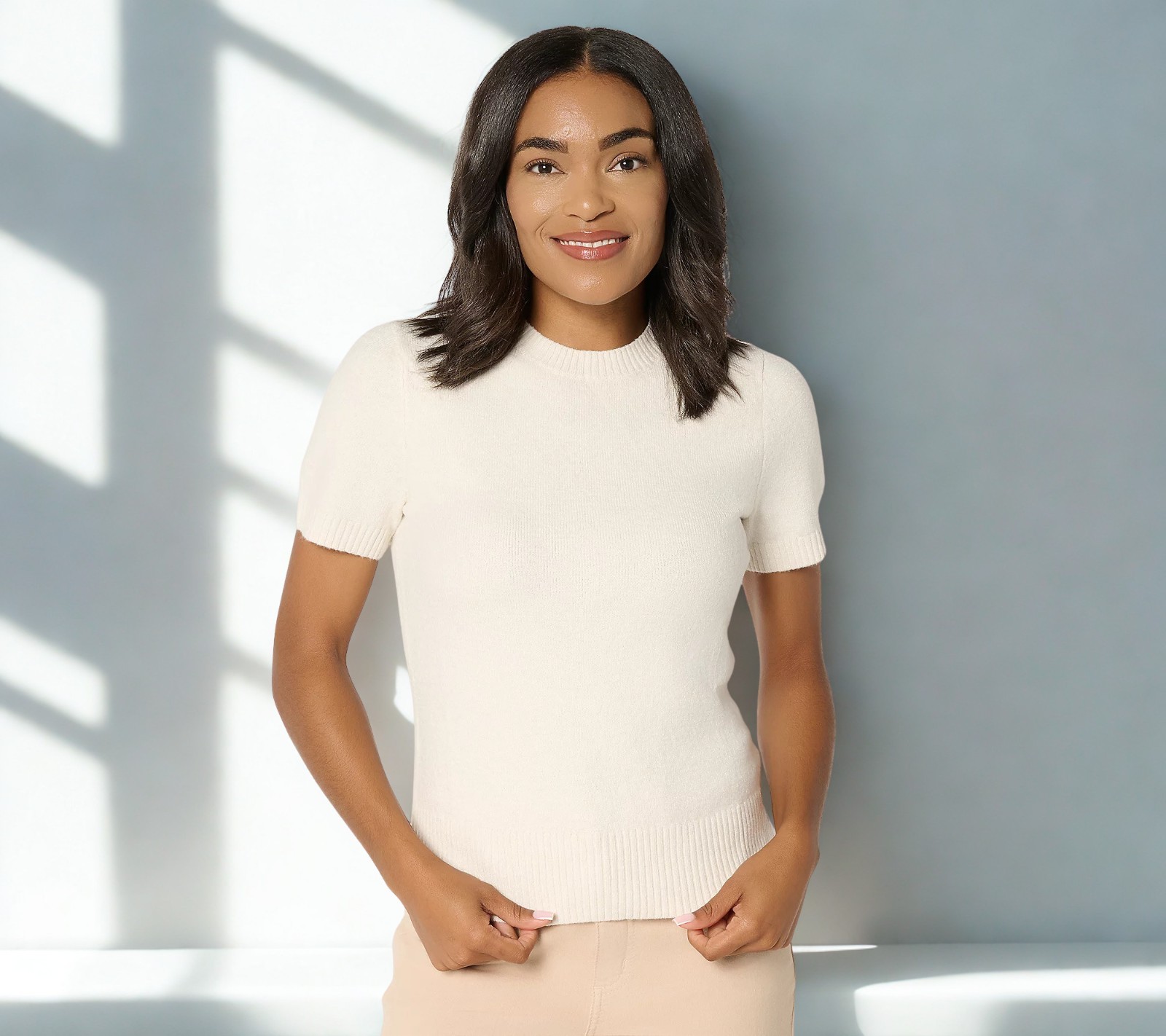 Me by Jennie Garth Palm Sweater Tee Size XXS