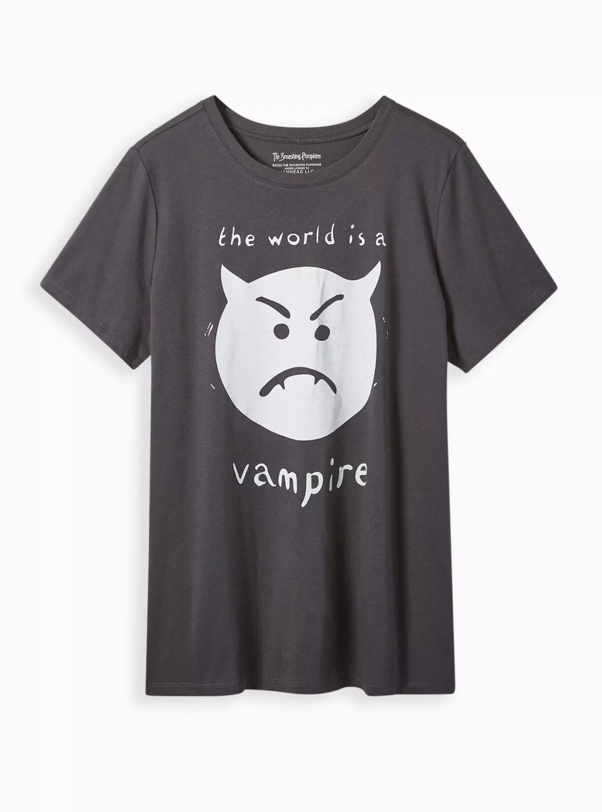 Torrid Smashing Pumpkins Classic Cotton Crew Neck Tee Gray 00 M L 10 #E98171