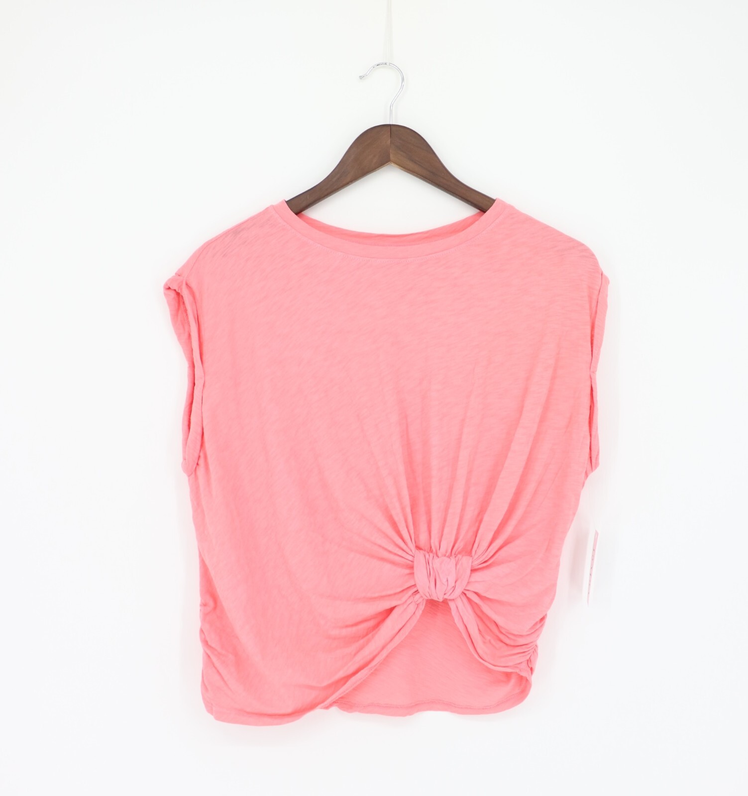 VELVET By Graham & Spencer Callista Cotton Slub Crew Neck Tee Blossom S $108 H14
