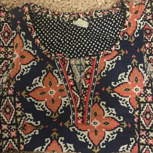 Akemi Kin anthropologie Galapa printed tank