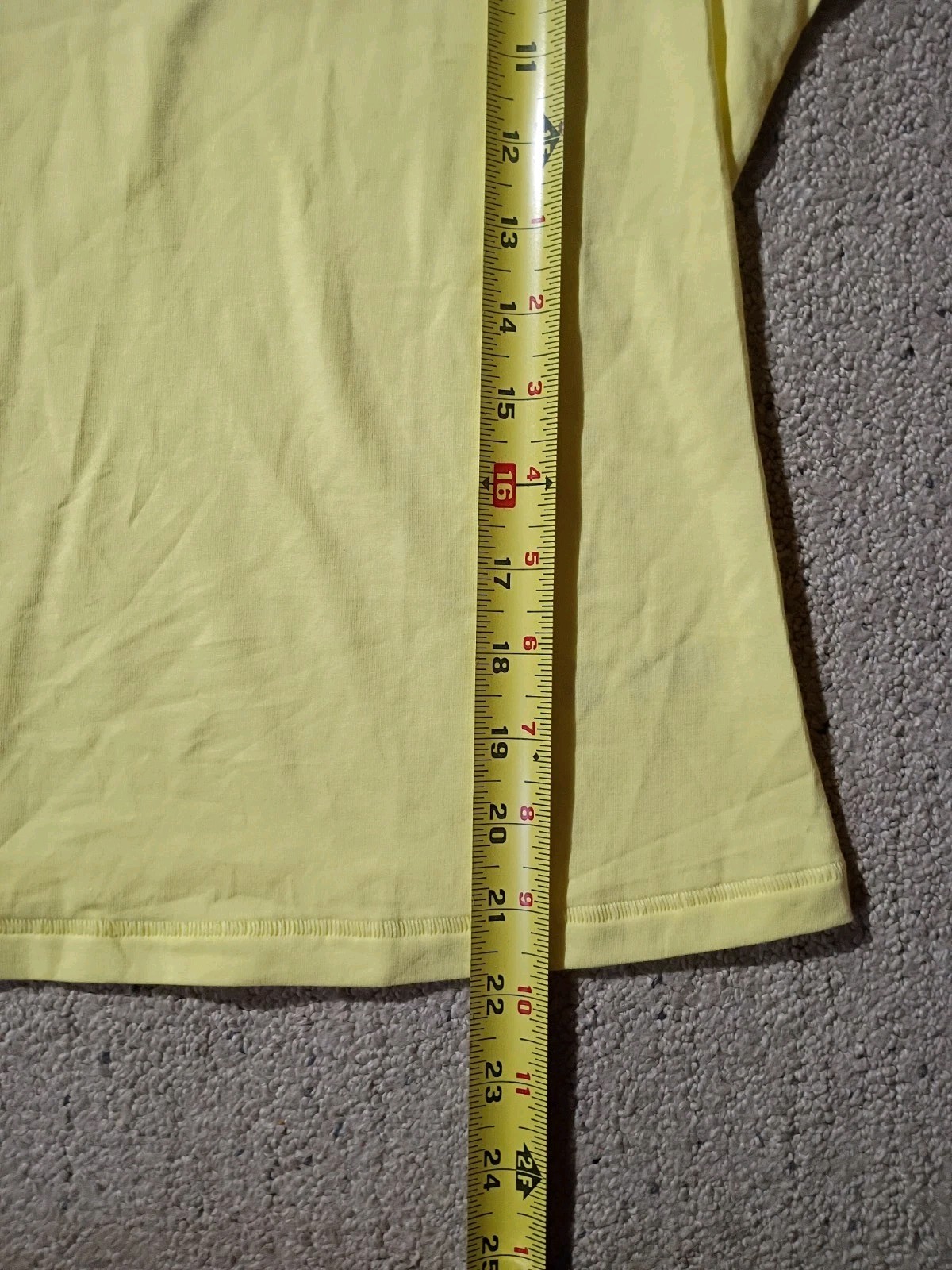 Scoop Womens Crew Neck T-Shirt XL 16-18 Yellow Short Sleeve Solid Tee Casual