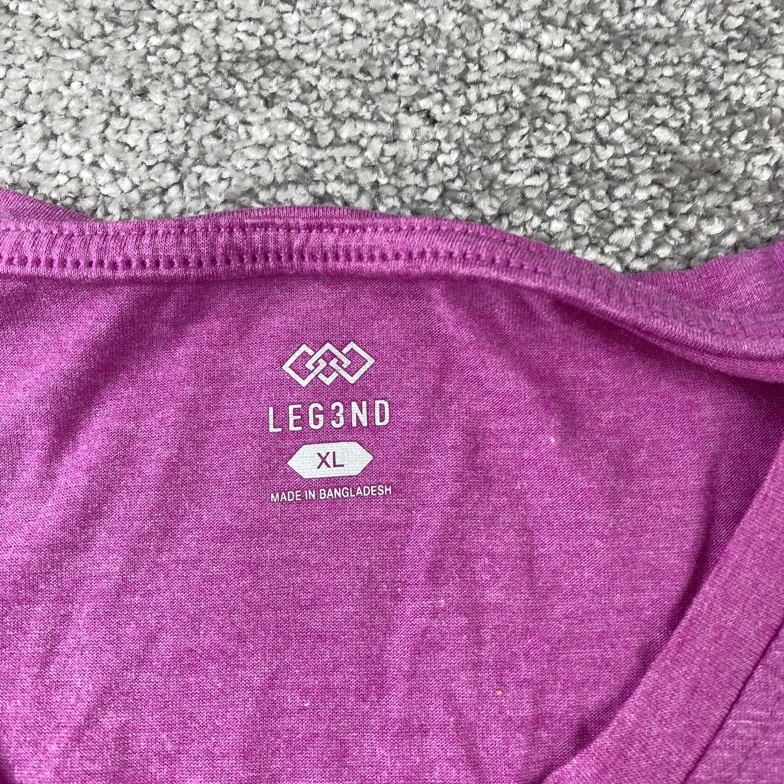 Leg3nd Tank Top Women’s XL Purple Sleeveless Soft Yoga Activewear
