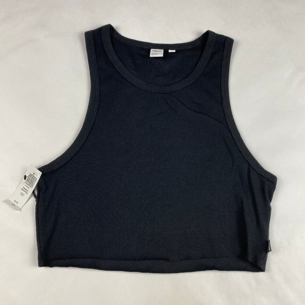 NWT TNA Cropped Tank Women’s Size XL Black