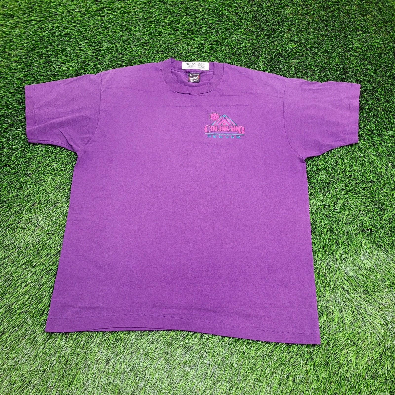 Vintage 90s Colorado Aztec Shirt Womens XL 24×27 Purple USA
