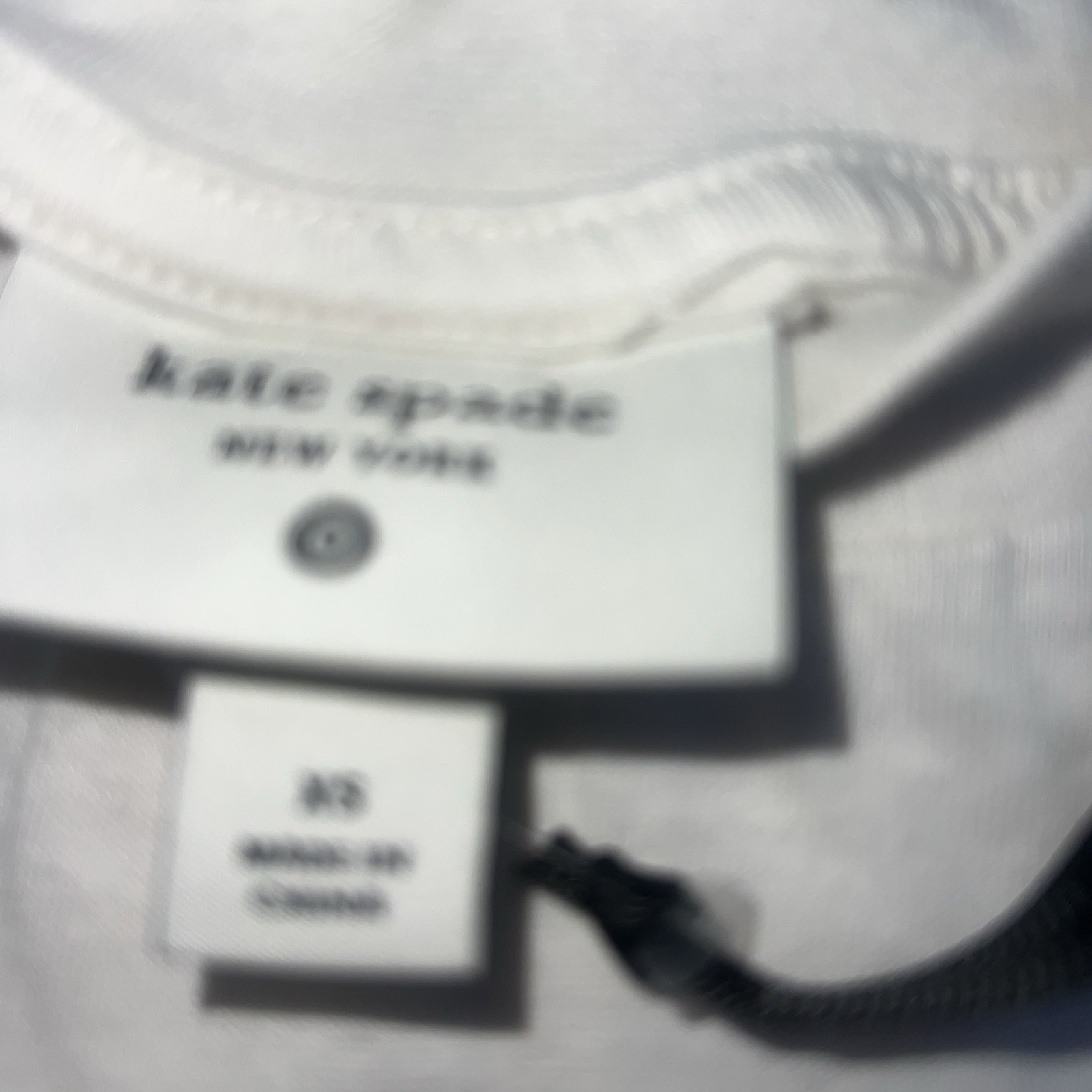 Kate Spade New York Dance Till Dawn White Tee Size Xs NWT