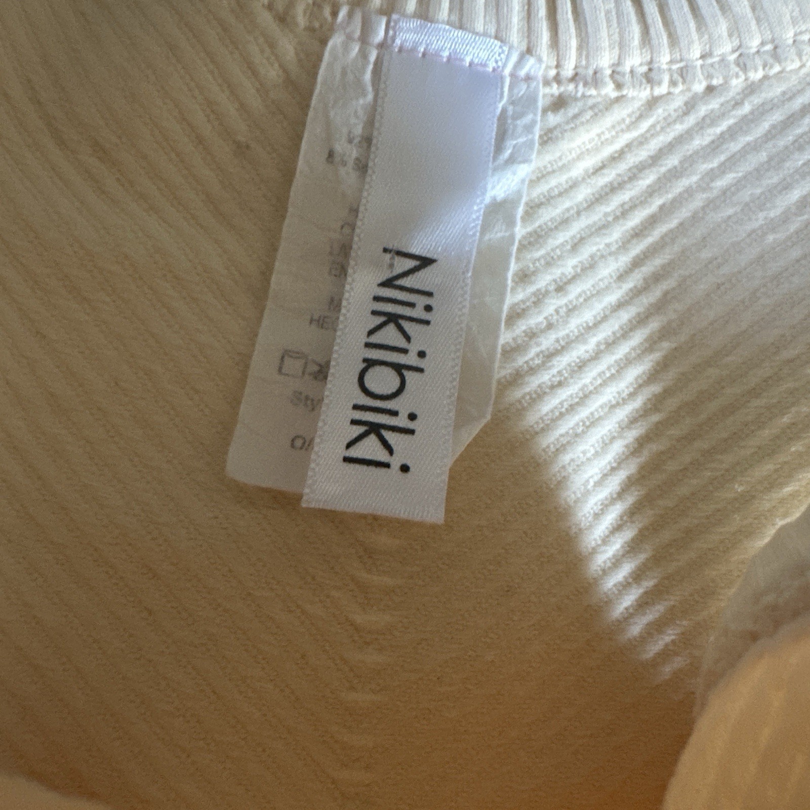Nikibiki Cropped Tank Top New Without Tags Light Peach Color One Size