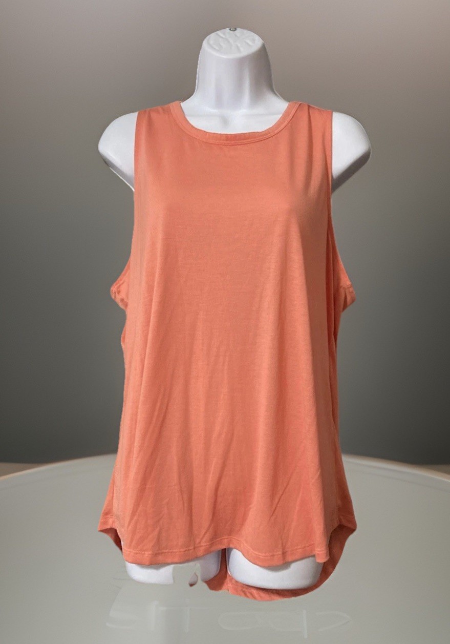 Women Old Navy Pink/Peach Sleeveless Pullover Polyester Blend Top Sz XL