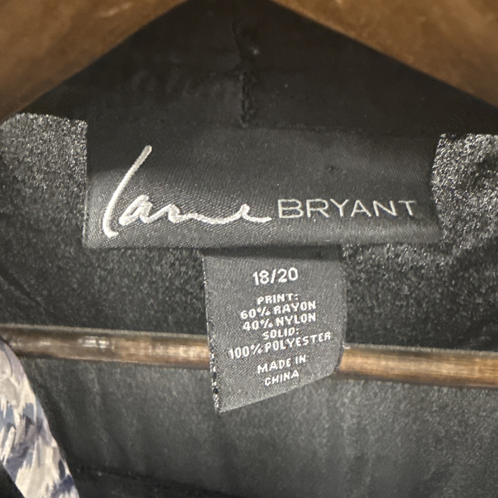 Lane Bryant Plus Black Leopard Sheer Tunic Zip Top Blouse Long Sleeve Work 18/20