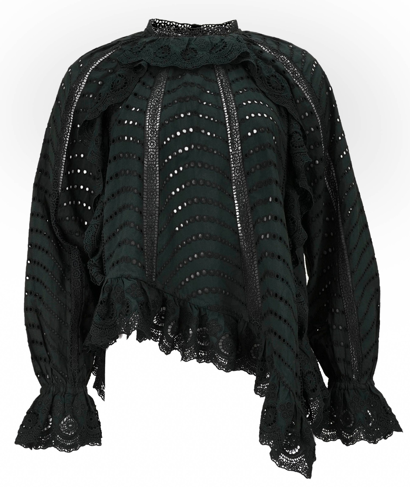 Ulla Johnson Marcella Long Sleeve Blouse in Cypress