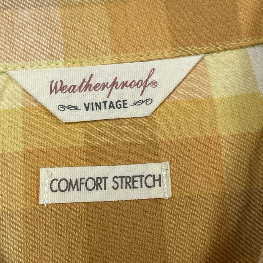 Weatherproof Vintage Womens Comfort Stretch Plaid Button Shirt M d0499