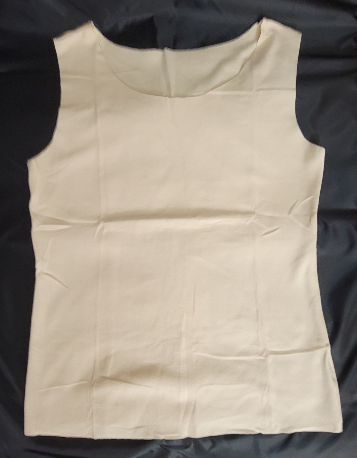 Toulite Sleeveless Shell Top – Beige – Large