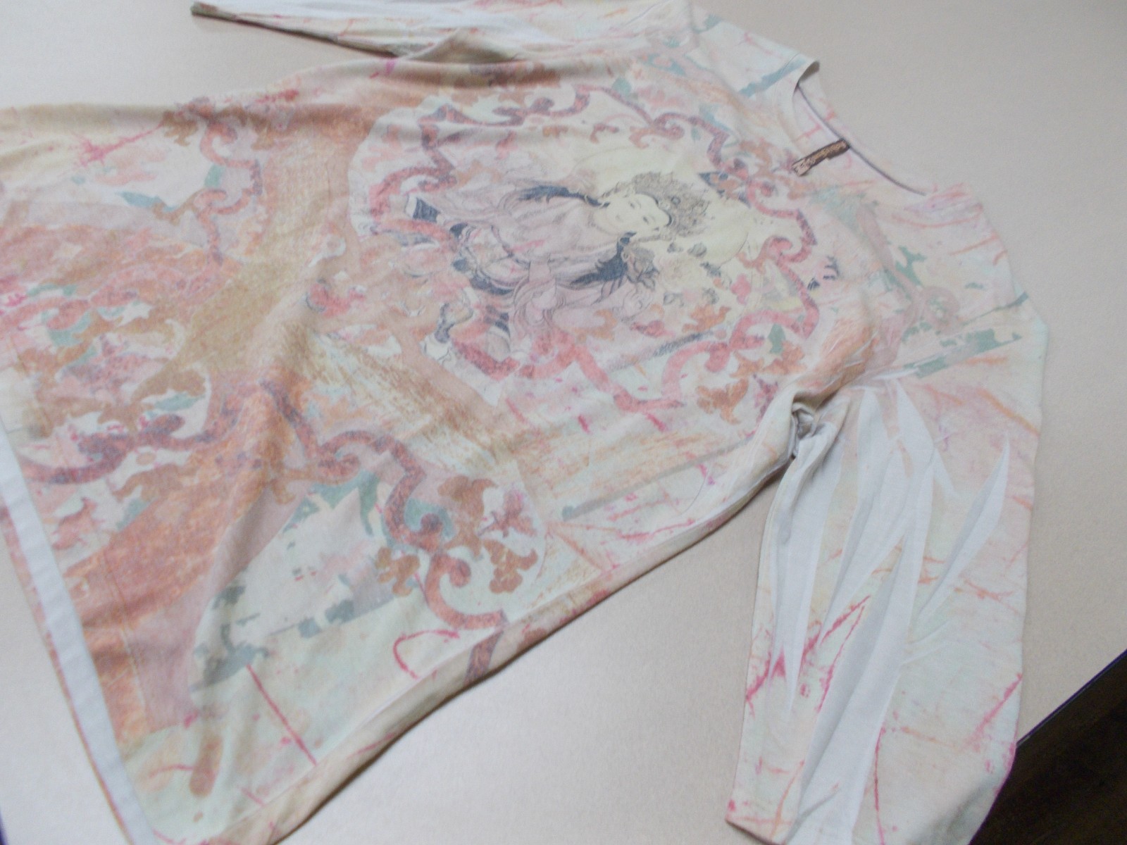 Mushka By Sienna Rose Pullover Woman’s Top Sz XL Asian Meditative For Cat Rescue