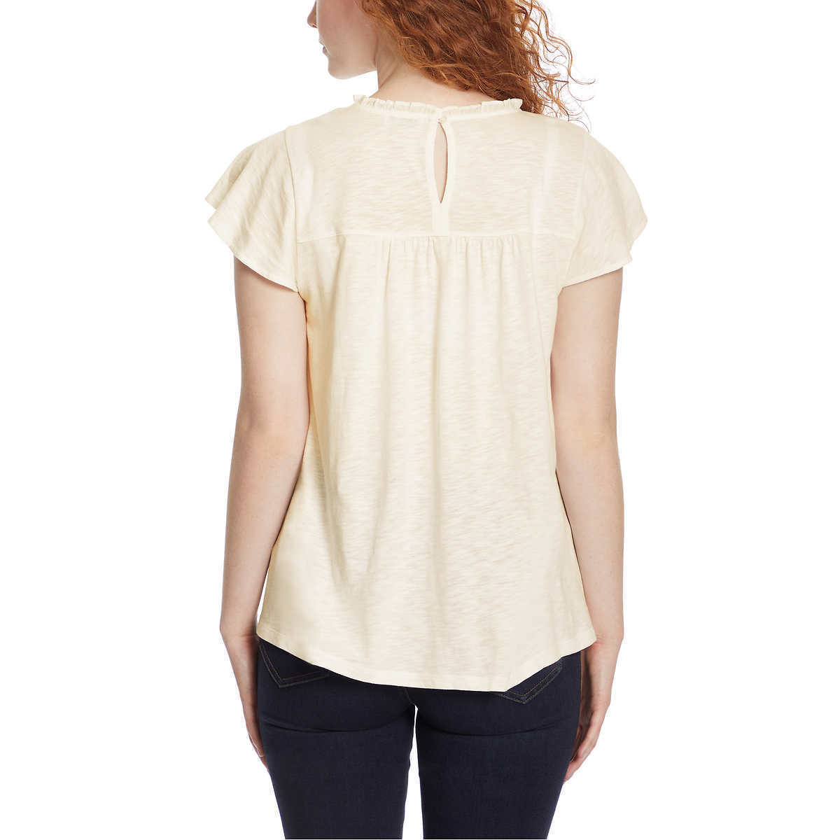Ella Moss Ladies’ Lace Trim Knit Top