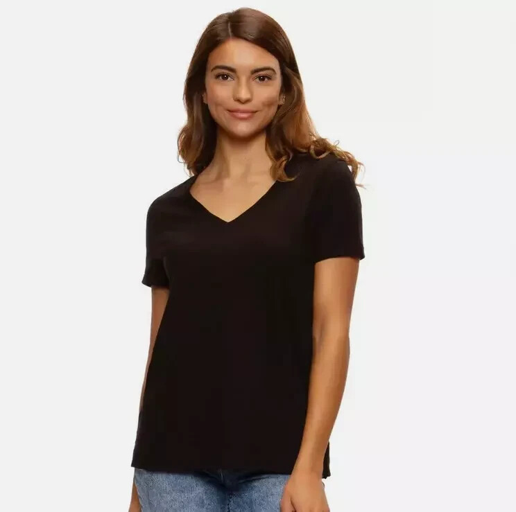 Felina Ladies’ V-Neck Short Sleeve T-Shirt VARIATION