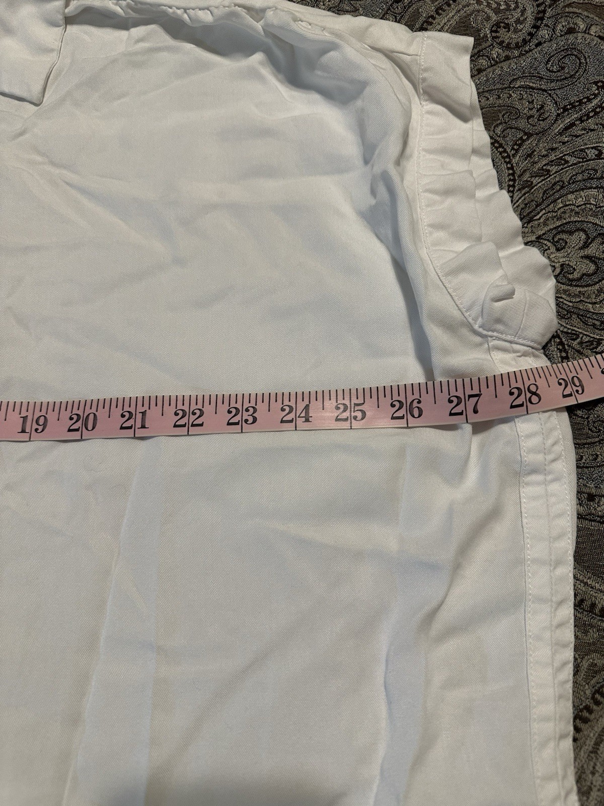 Quince Women’s White Vintage Wash Tencel Camp Shirt Top Summer Minimalist XL