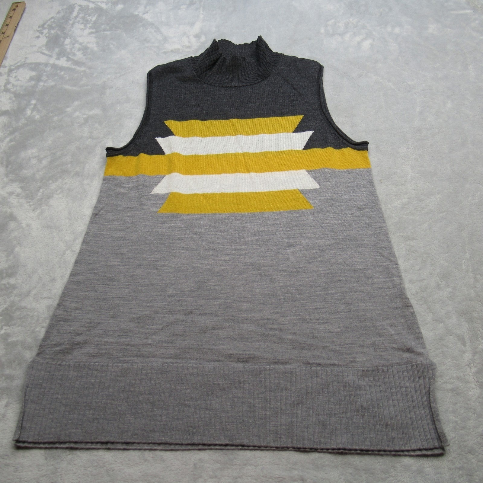 Pendleton Sweater Womens Medium Sleeveless Mock Neck Pullover Top