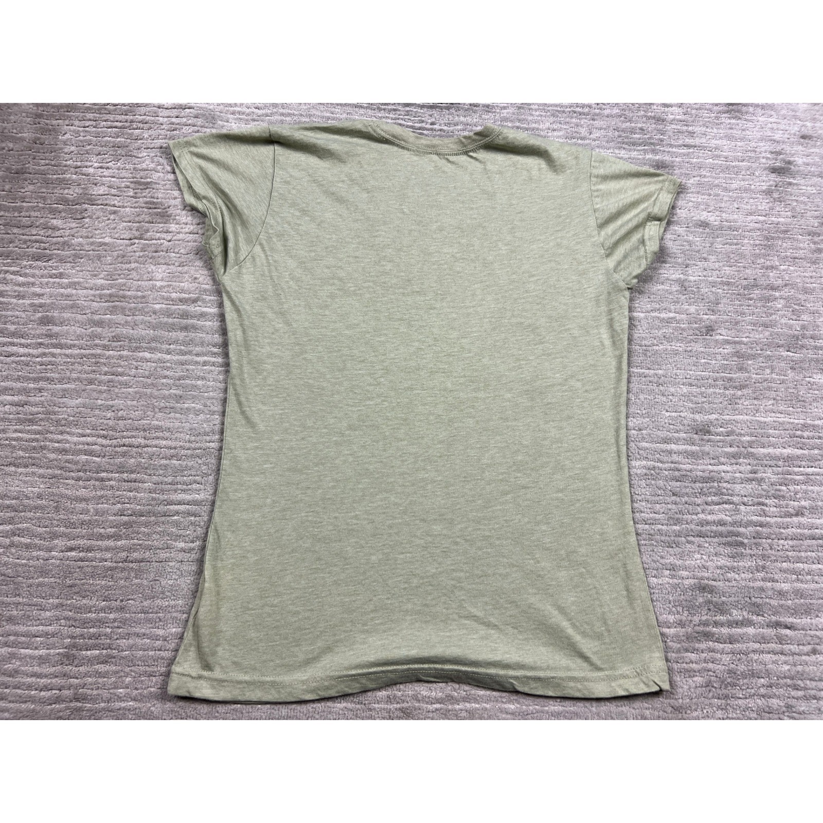 Unbranded Graphic Tee Women Medium Sage Green Wildflowers Botanical Cottagecore