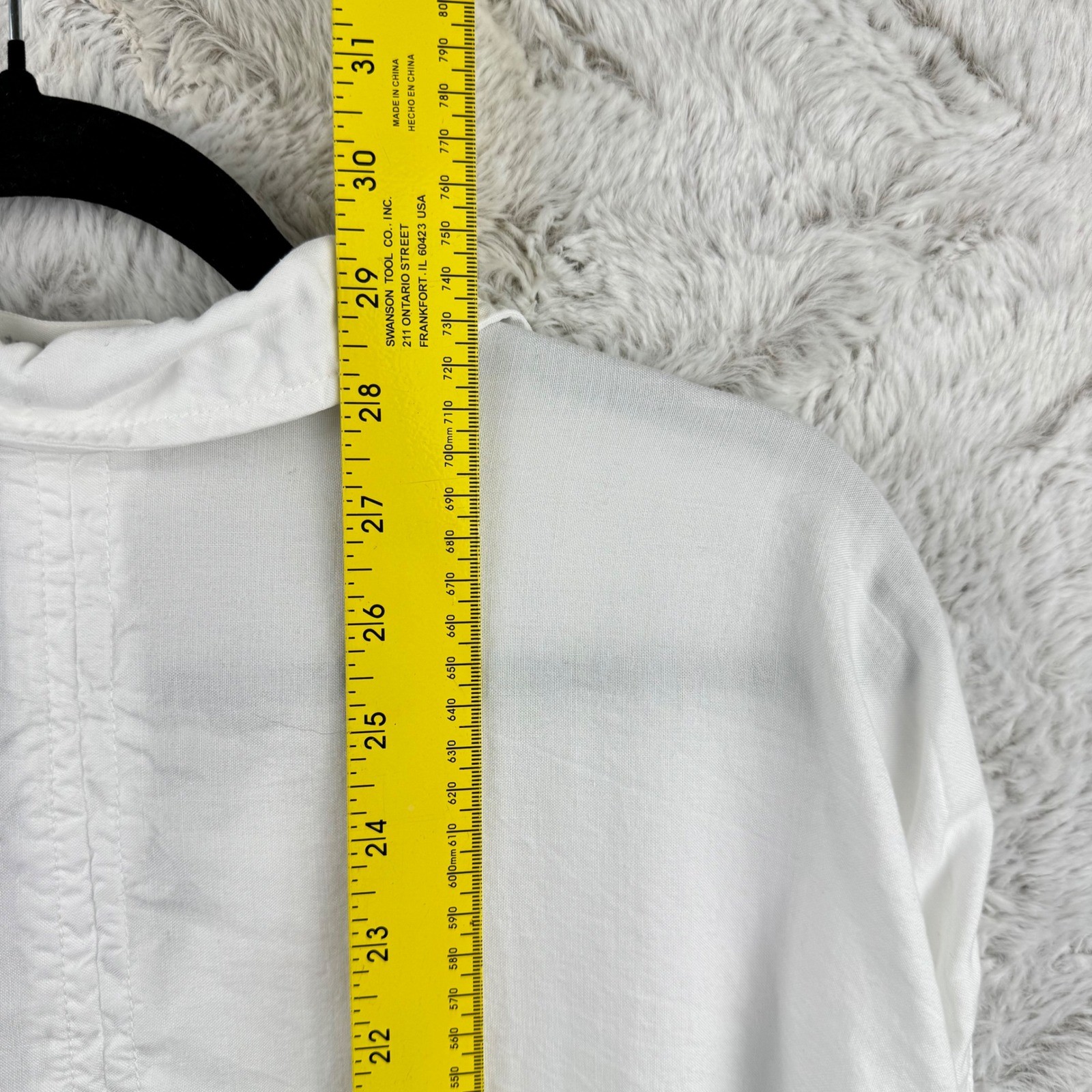 Cloth & Stone Button Down Shirt Womens Large White Ladder Lace Tencel Coastal
