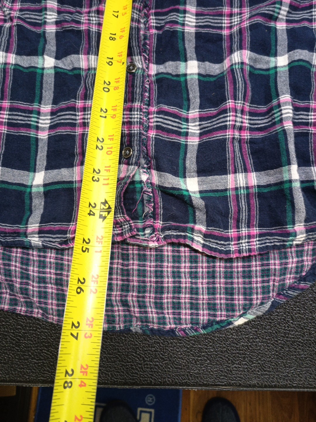 Lee Riders Womens Size M Medium Pink Mix Check Long Sleeve Button Up Shirt
