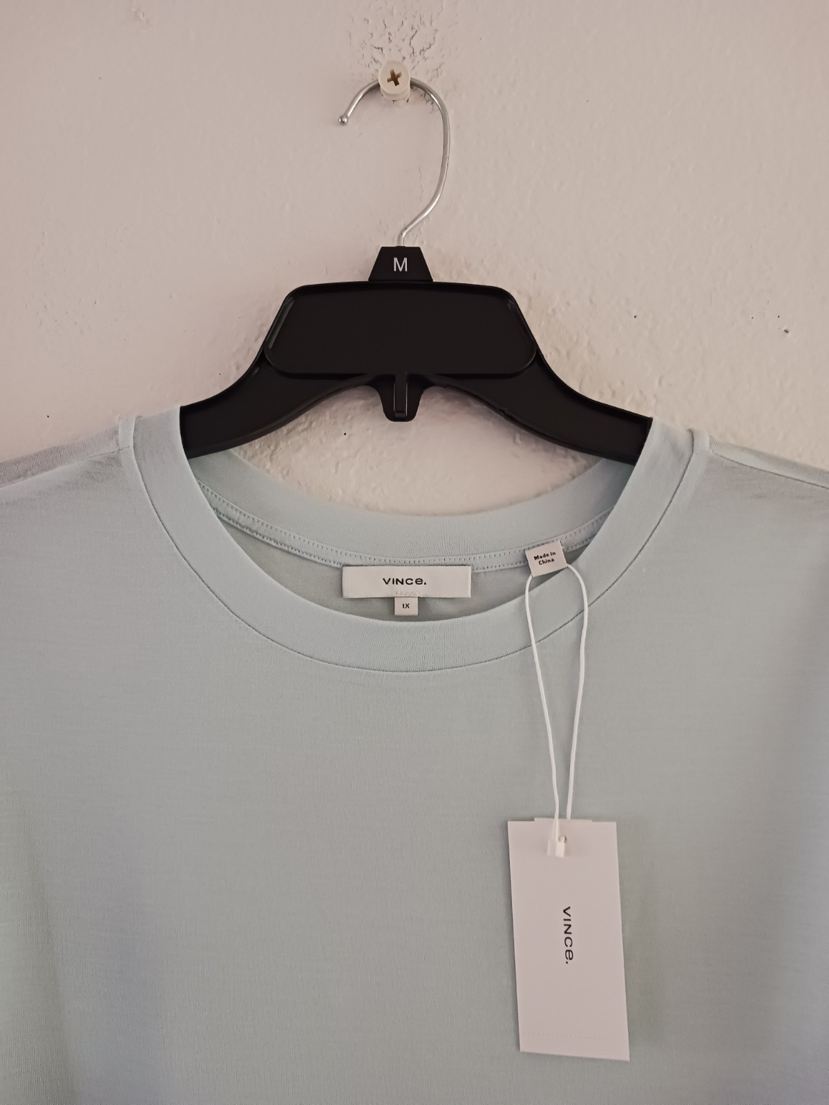 Vince Elbow Sleeve Lightweight Crewneck Top