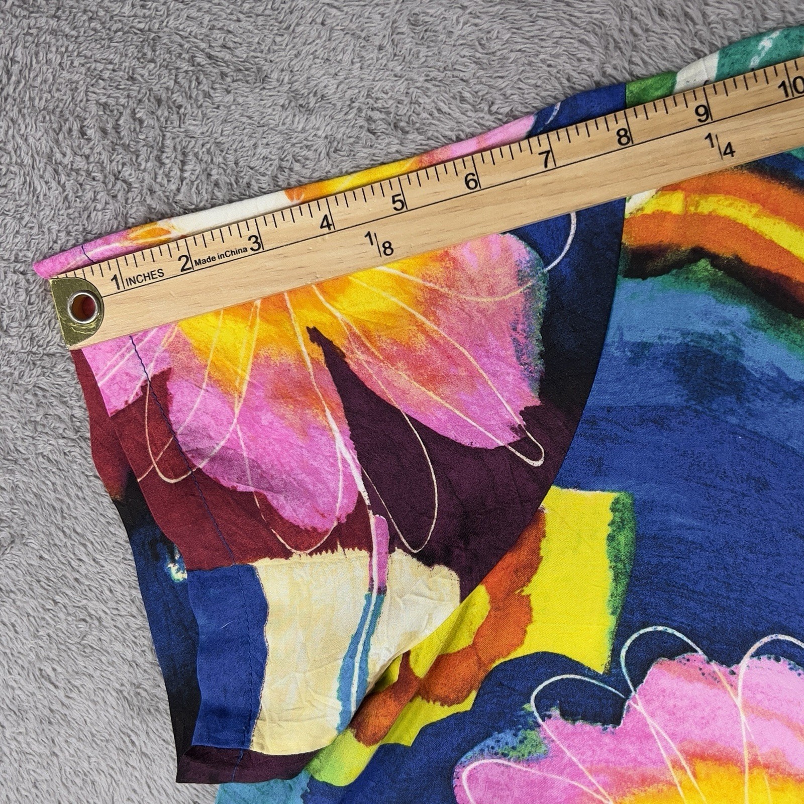 Vintage Jams World Floral Rayon Hawaiian Shirt Women’s Large Beach Summer Flower