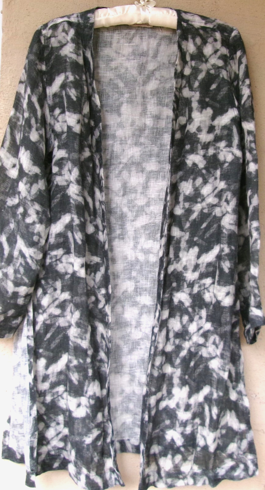 Soft Surroundings Linen Gauze Kimono Topper Tunic Medium