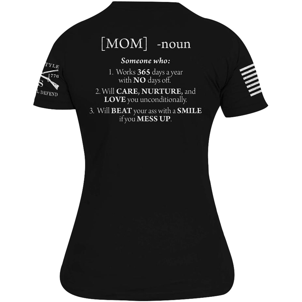 Grunt Style Women’s Mom Defined T-Shirt – Black