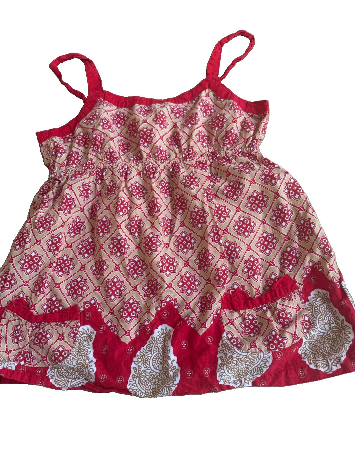 Y2K Babydoll Top Camisole Tank Indie Fairy Festival Large Medium Cotton Coquette