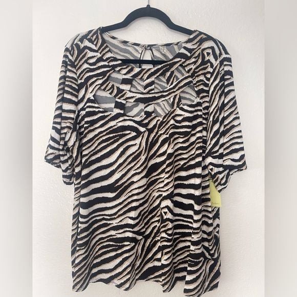 Animal print blouse