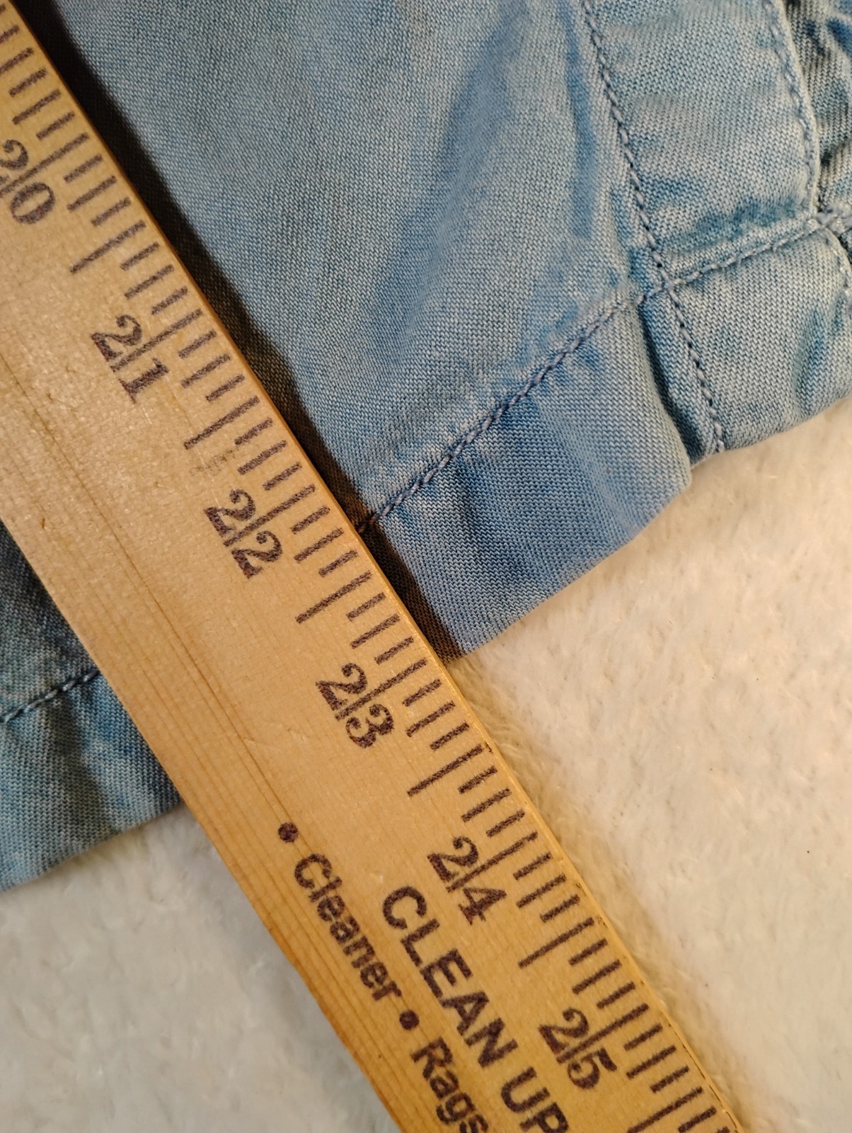 Lola River Womens Button-Down Shirt Chambray Lyocell Pockets Western Size L Blue
