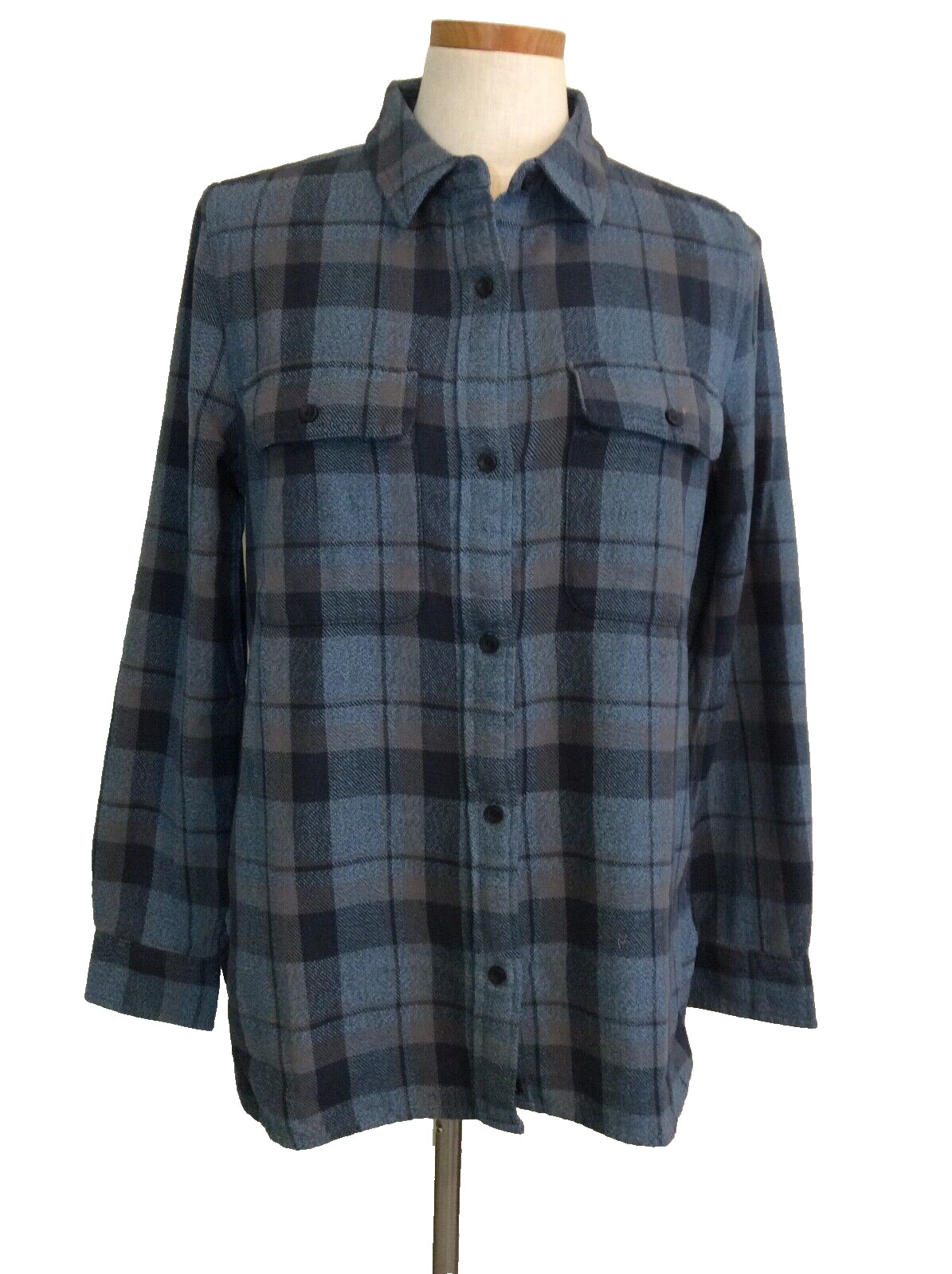 *NWT* The Normal Brand Sm Women’s Mountain Overshirt-Double Blue Plaid