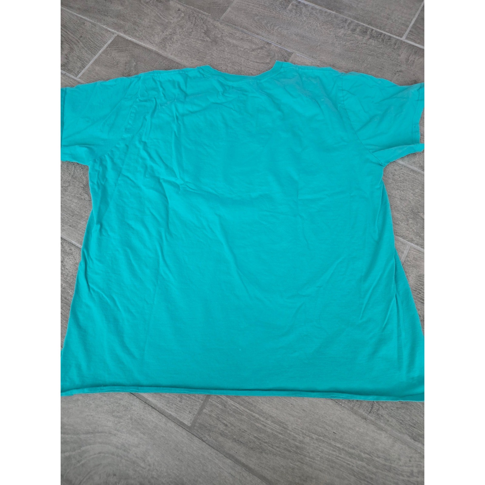 Disney Walt Disney World Teal Blue Retro Rainbow Graphic Tee Shirt XXL Womens