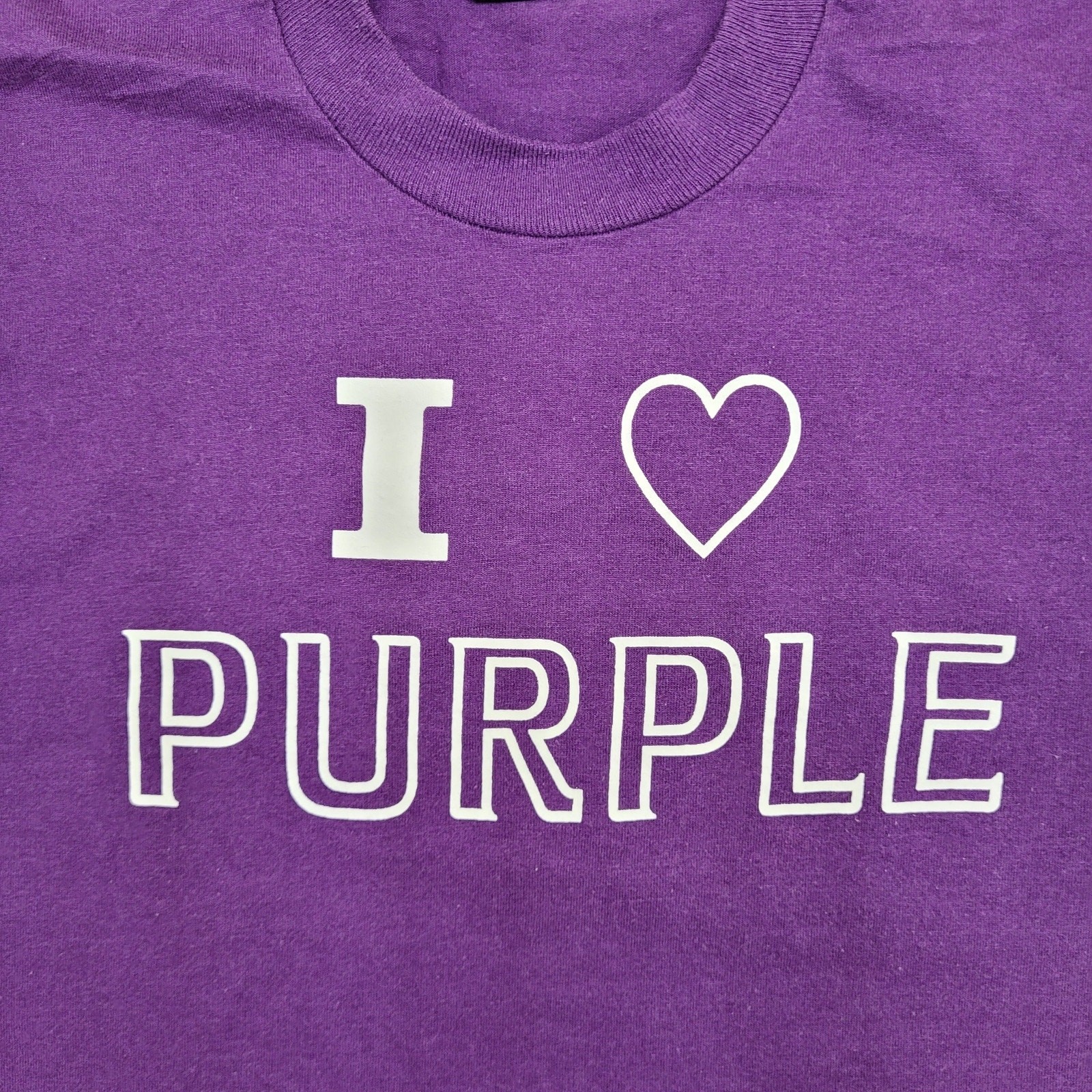 Vintage 90s Purple Lover Shirt Women Medium 19×25 Purple USA