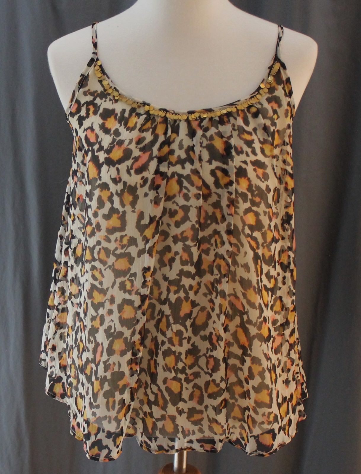 a.n.a., Medium, Jurassic Gold Multi Adjustable Strap Top, New with Tags