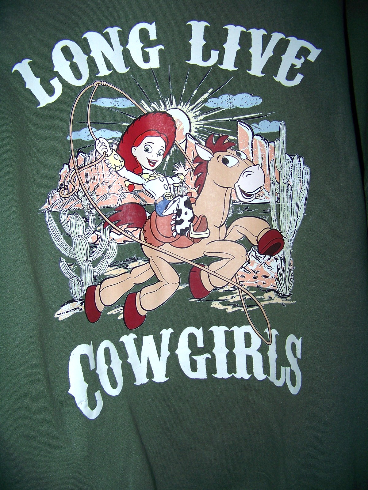 Disney Toy Story Pixar Unisex/Women 2XL SWEATSHIRT JESSIE “Long Live Cowgirls”