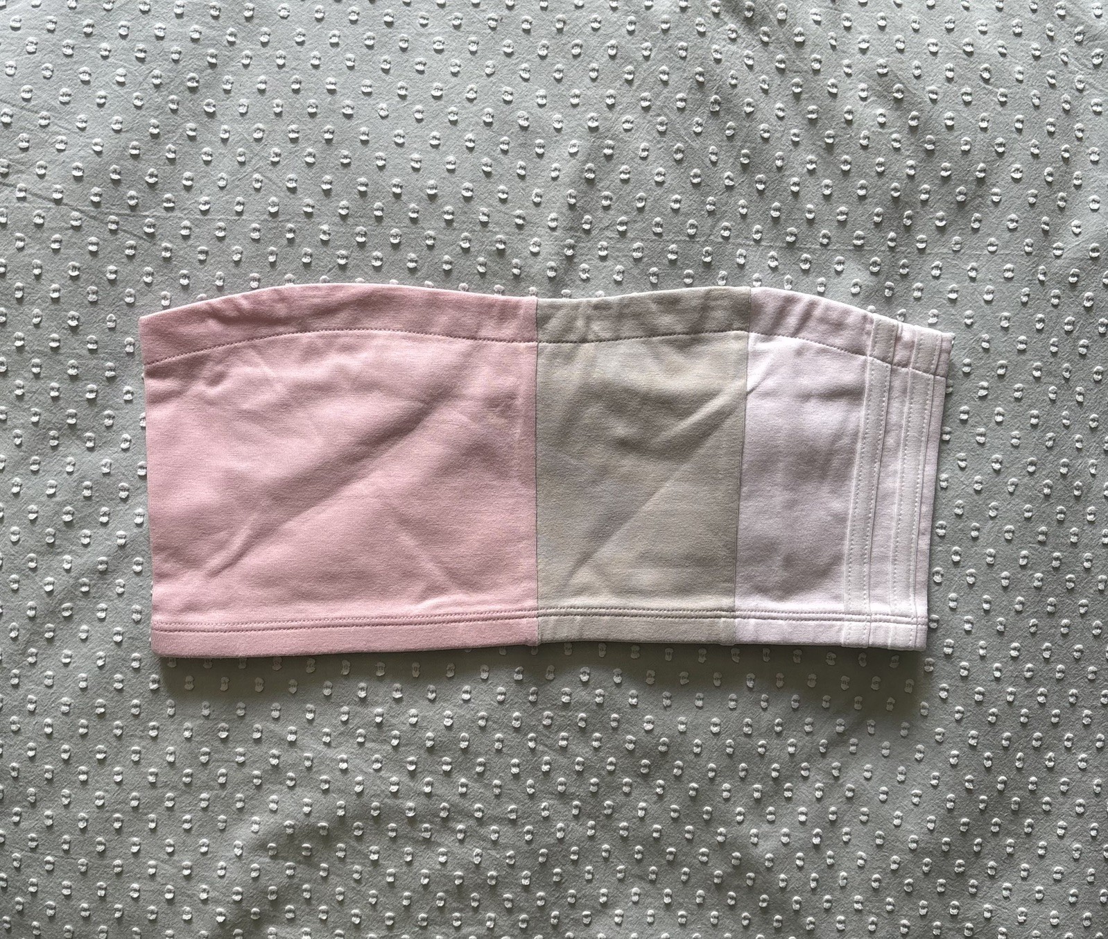 Adidas Originals Color Block Bandeau Tube Top Size UK 10 Pink BNWT