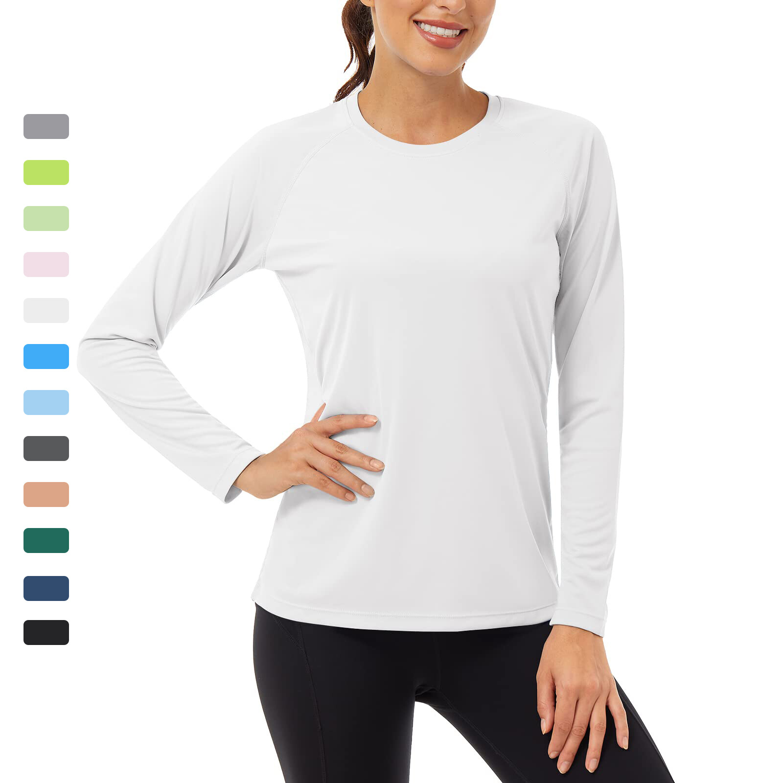 Women’s Long Sleeve Shirts UPF 50+ Sun Protection Shirts for Hiking Fishing Swim