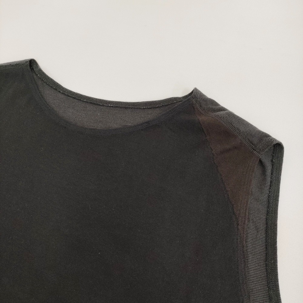 babaghuri J0552UB642 Steam T-shirt Cotton Tunic Made in Japan Black 6-0616S♪