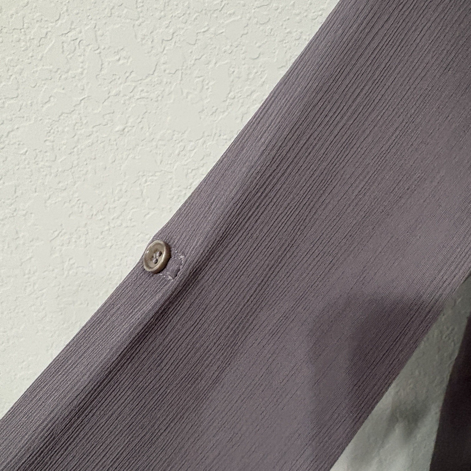 Soft Surroundings Tunic Top Small Gray Purple Asymmetrical Hankie Hem Layered