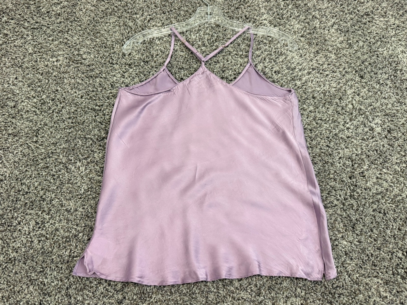 ETAM Lilac Purple 100% Silk Sleeveless Camisole Tank Top Women’s Size M
