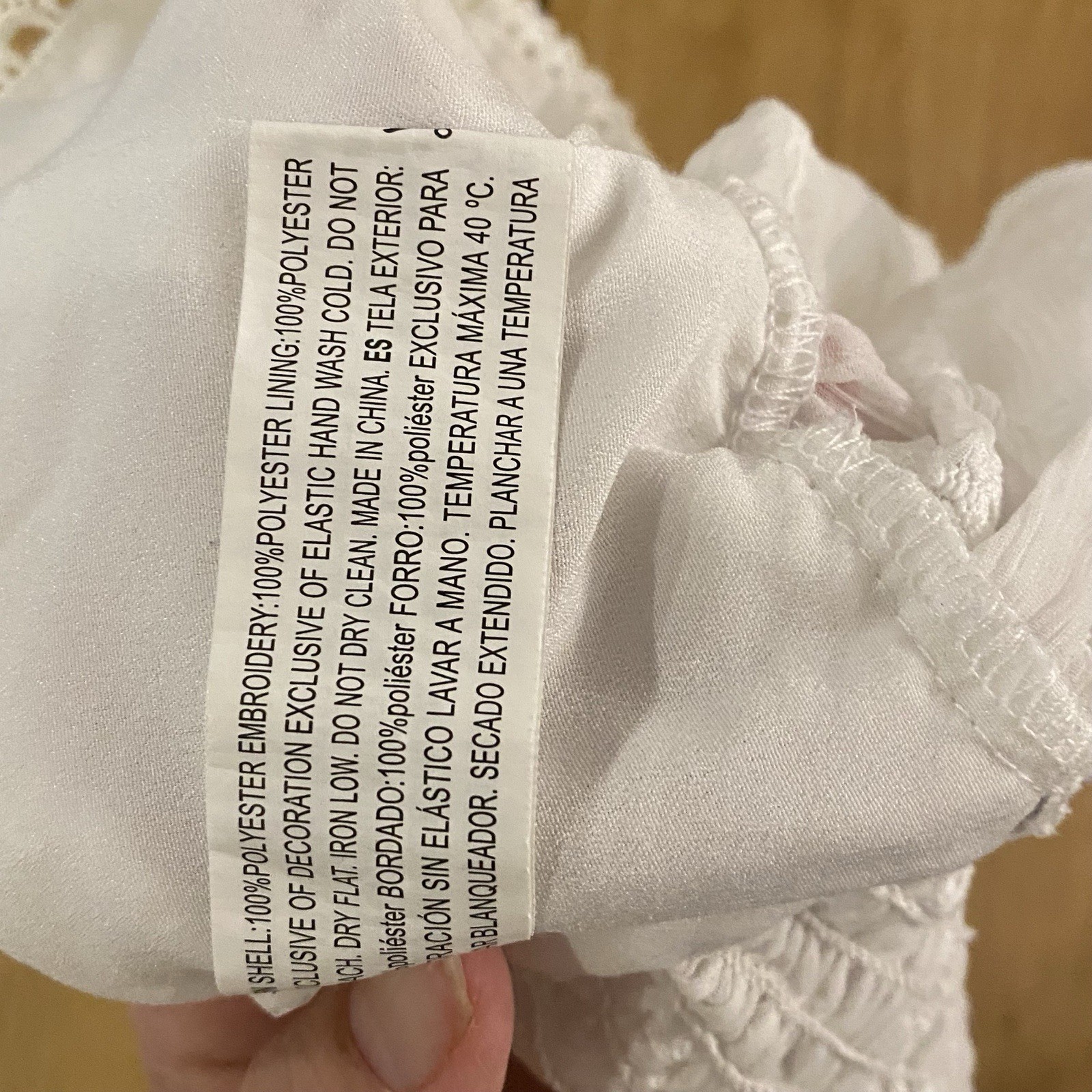 Forever 21 Women’s Babydoll Lace Cami White Crop Top Trim Strappy Sleeveless S