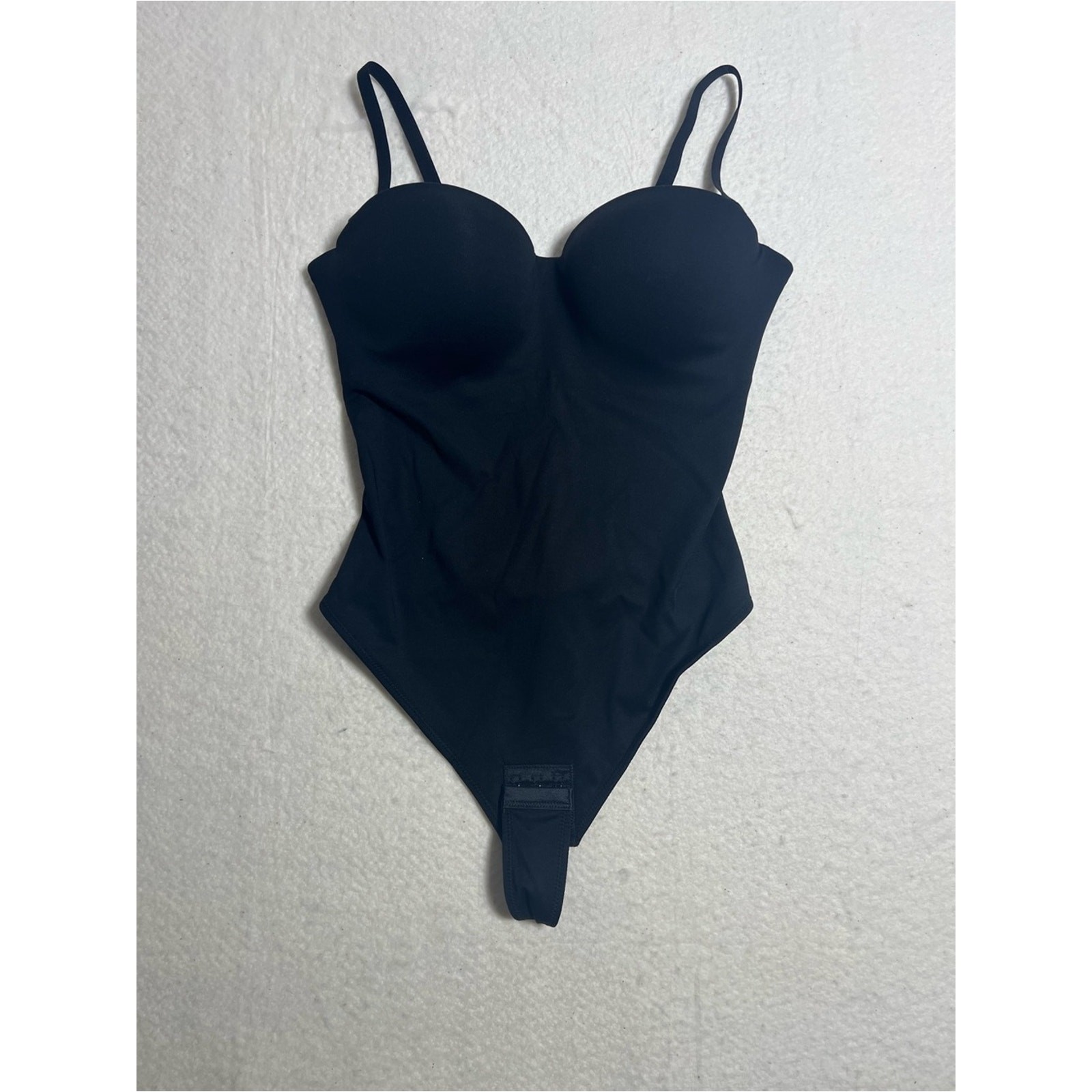 She’s Waisted Black Seamless Shapewear Bodysuit with Built-In Cups