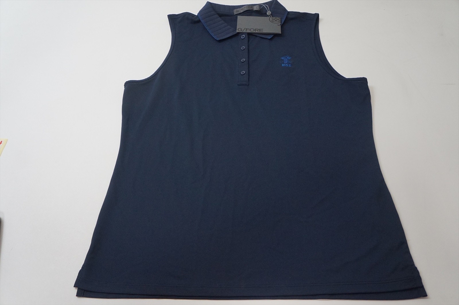 G/Fore Golf Sleeveless Polo Womens Size Large TWLT Regular 922B 01268634 New