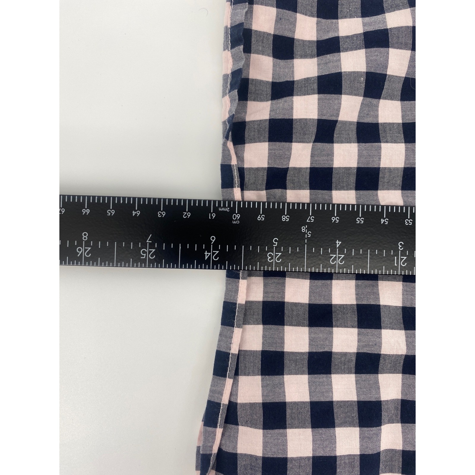 Tommy Hilfiger Quarter Zip Top Womens Large Pink Navy Gingham Check Excellent L