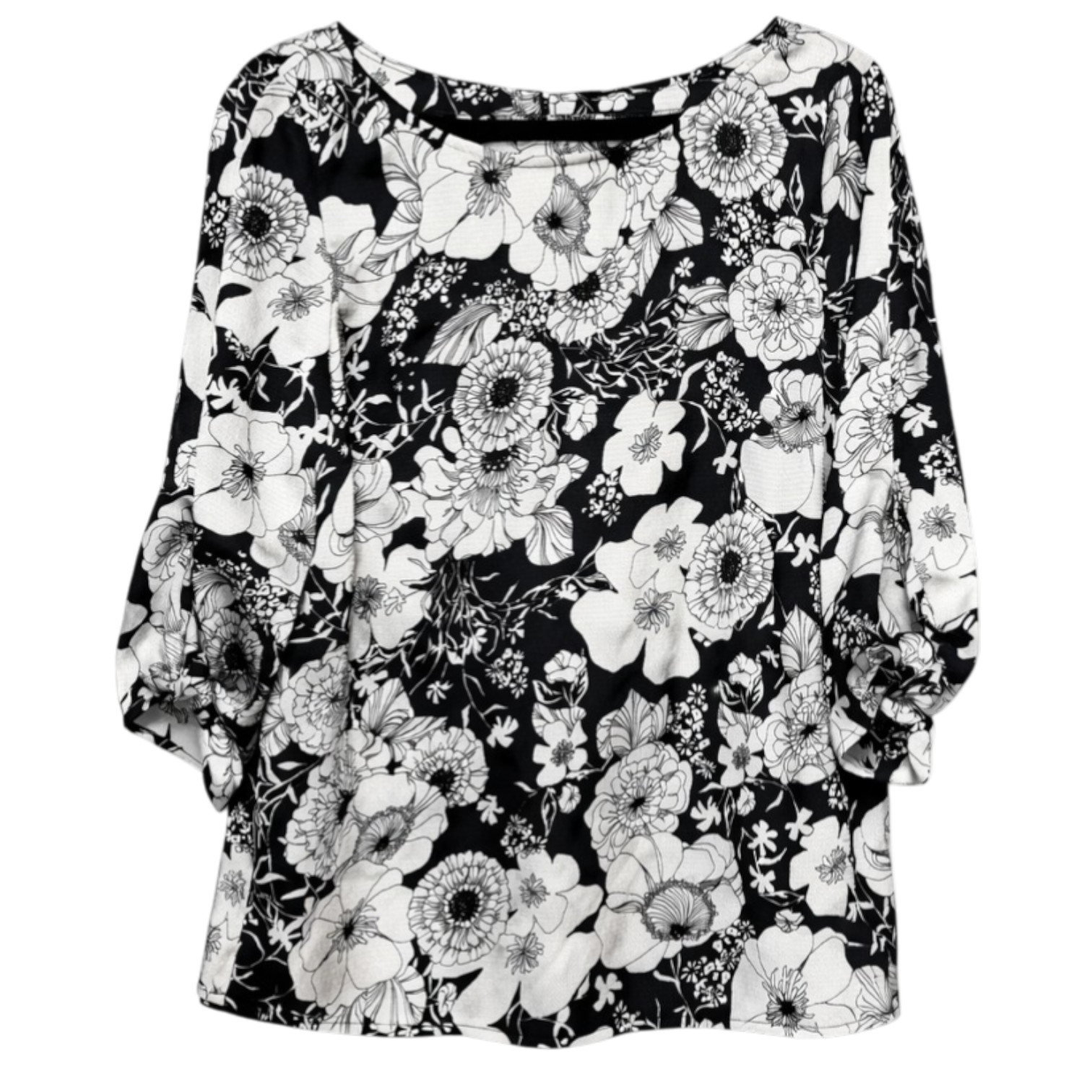Talbots Cottagecore Timeless Floral Top Womens Size Medium Classic Office Chic