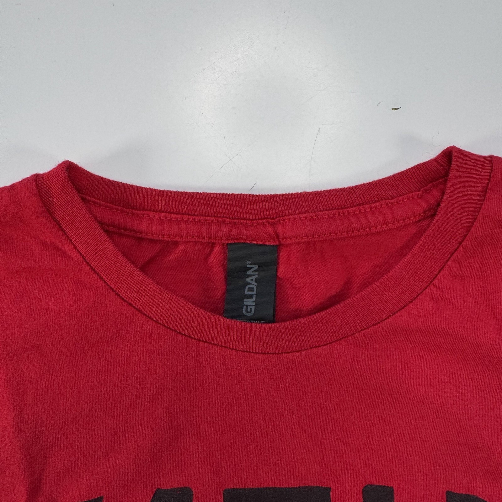 The All-American Rejects Logo Crop Top Tee XL Red Half Band T Shirt Rock N Roll