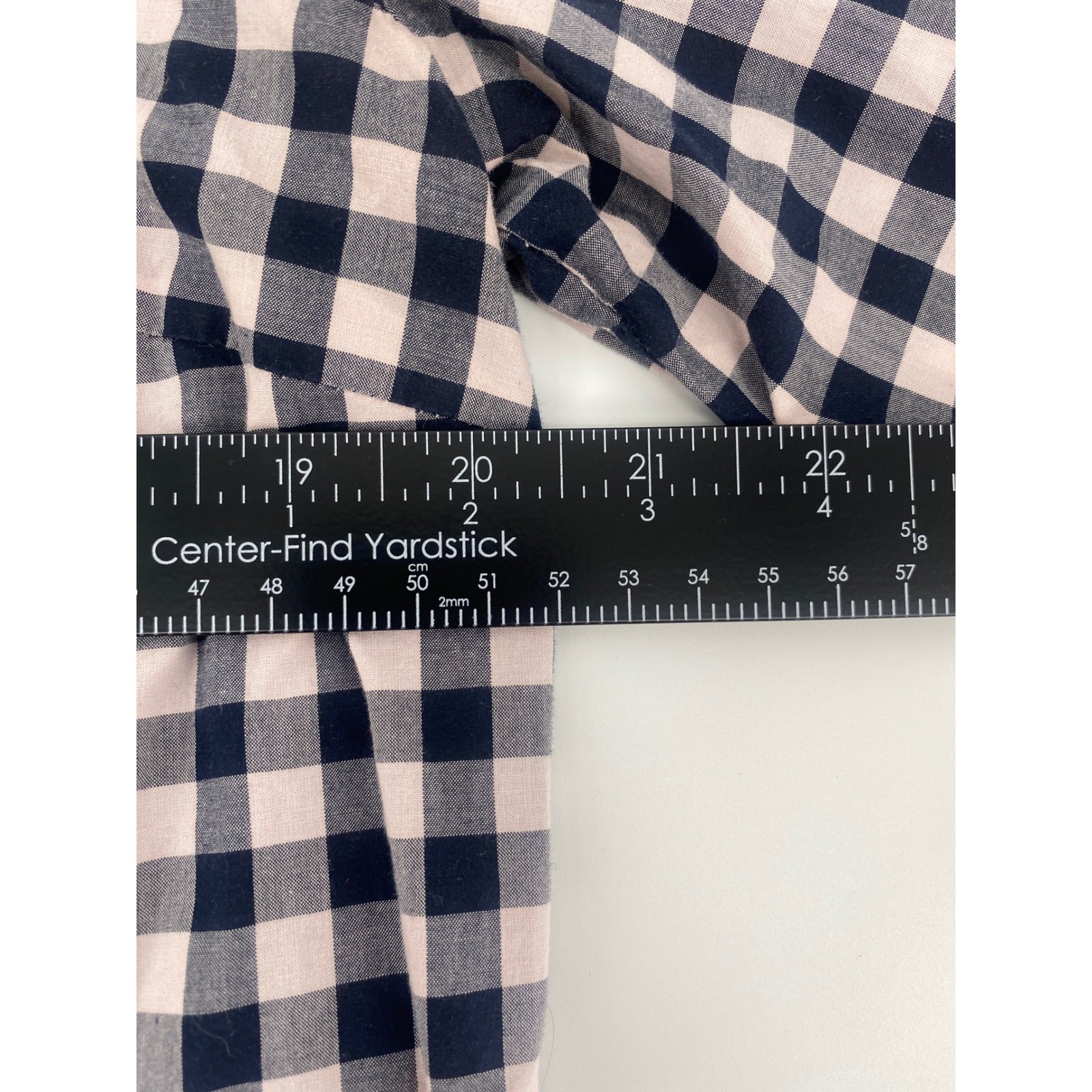 Tommy Hilfiger Quarter Zip Top Womens Large Pink Navy Gingham Check Excellent L
