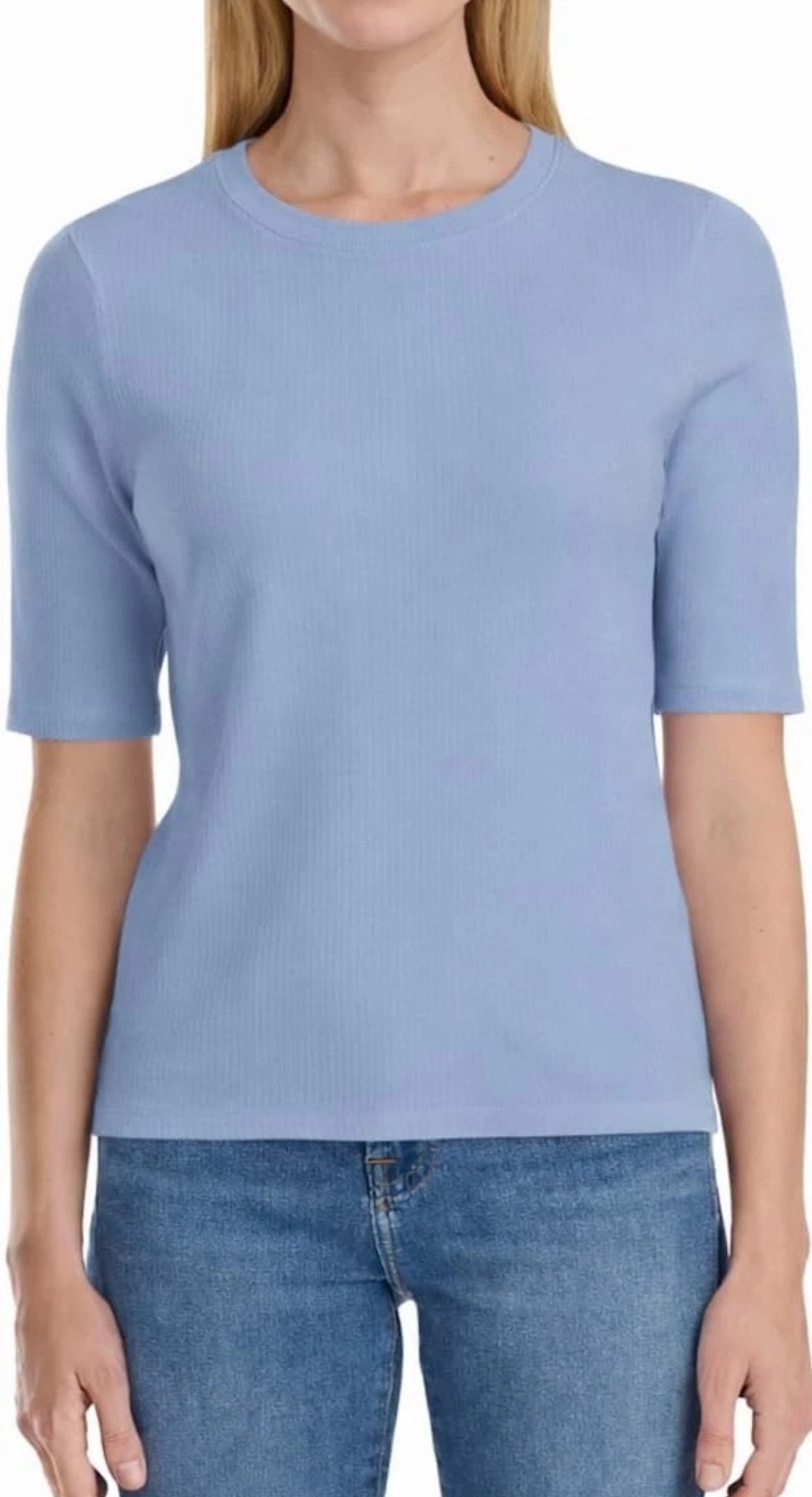 Splendid Women’s Ribbed Elbow Sleeve Top