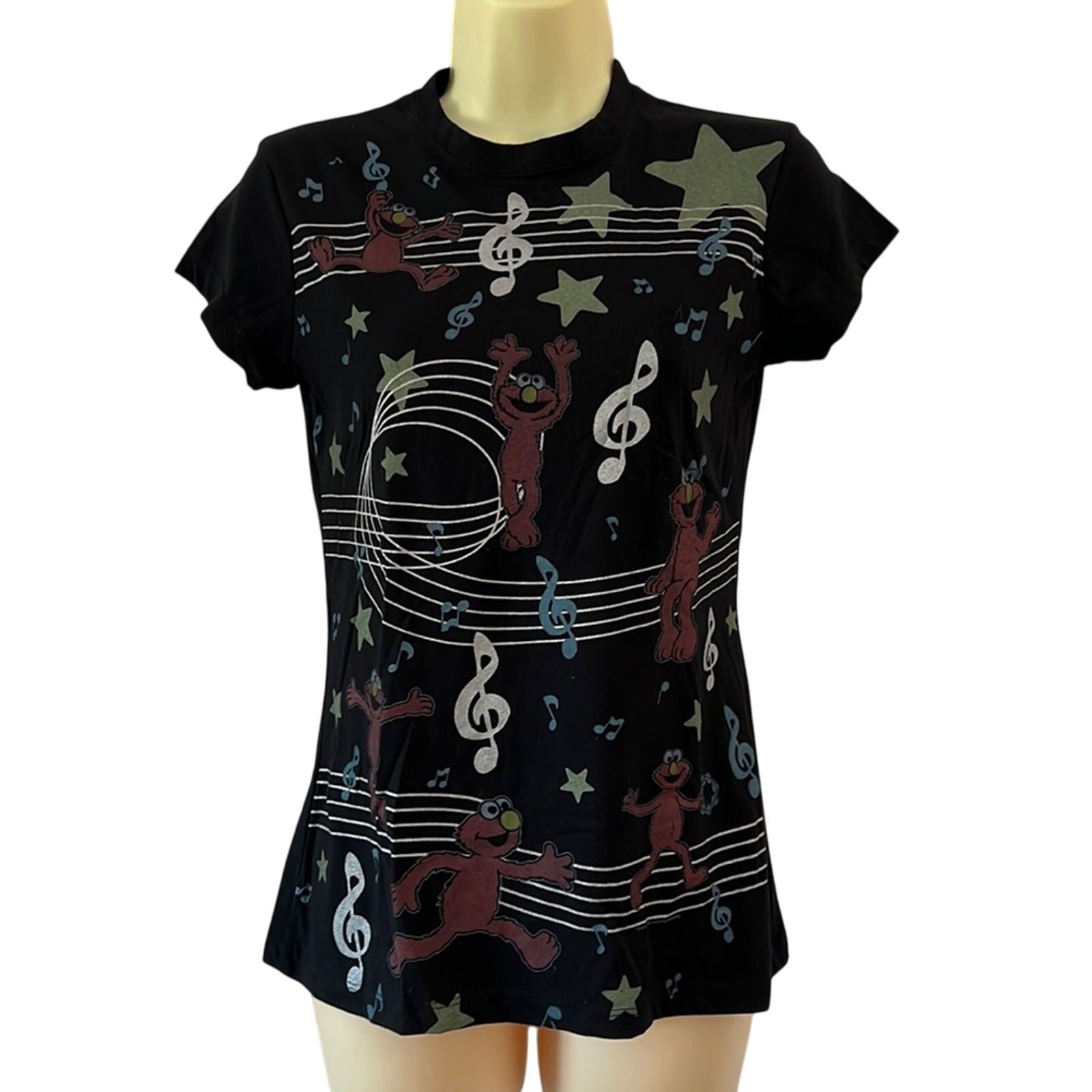 Mighty Fine Musical Elmo Tee Shirt Size Large