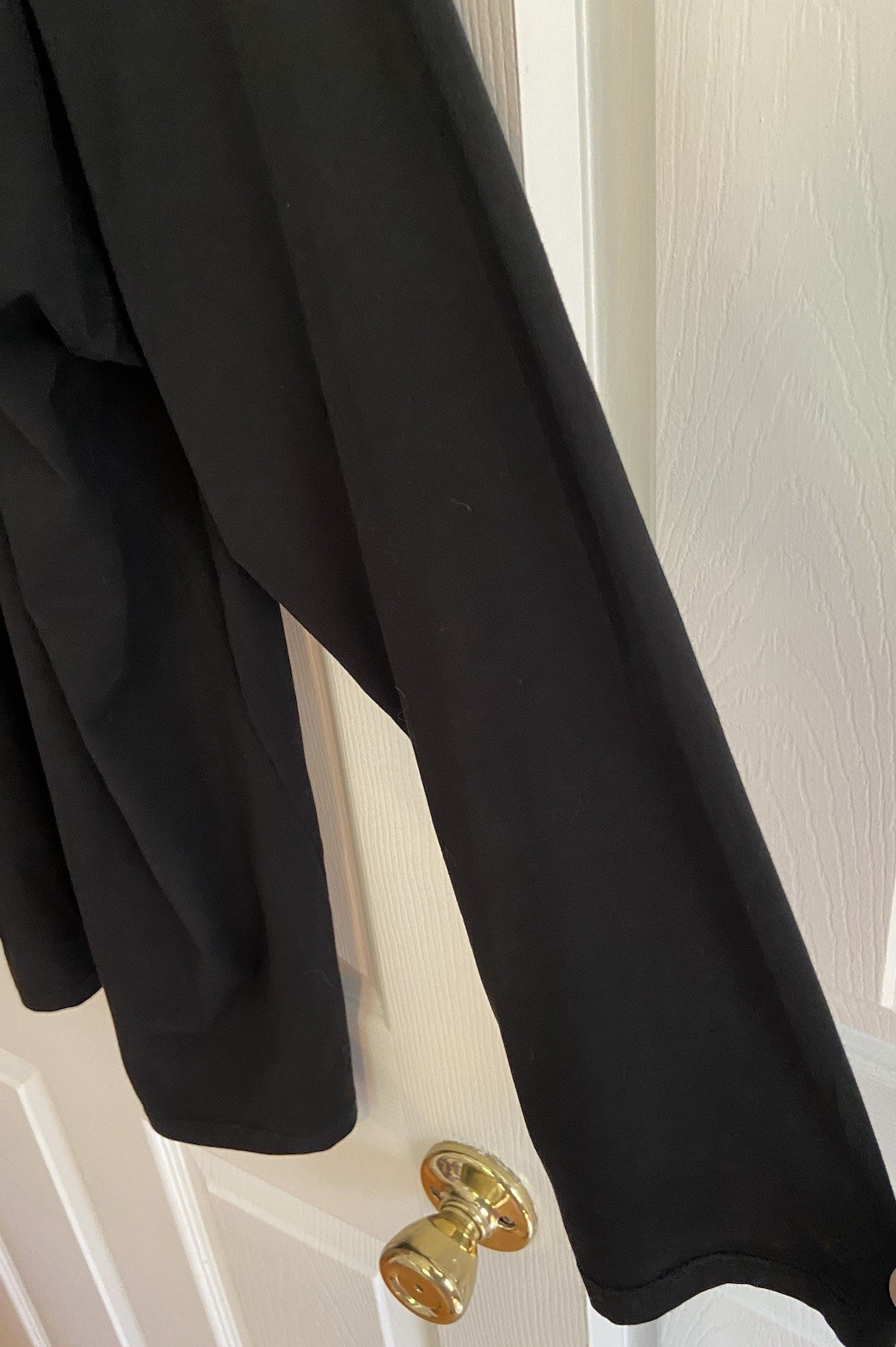 EUC 4X J Jill Stretch Jersey Button Down Shirt Black Pima Cotton/Spandex